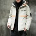 2020 Winter Padded Hooded Men Loose Collarless Teenagers Zipper Leisure Thick Warm Coat