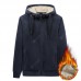 Men Cashmere Coat Cardigan Sweater Loose-fitting Thick Velvet Jacket Warm Coat