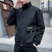 Men's Black Men's Casual Jacket Collar Korean Sports Coat Handsome Fashion Trend