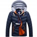 Men's Hooded Casual Cotton Jacket Thick Leisure Cotton Coat