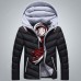 Men's Hooded Casual Cotton Jacket Thick Leisure Cotton Coat