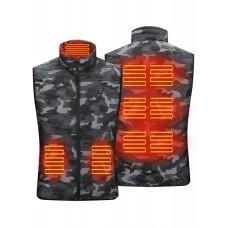 Smart 5 Zones Heating Camouflage Padded Vest for Men and Women