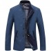Spring And Autumn Men's Long Coat Jacket Collar Business Men Fashion Casual Men's Jacket Approved