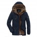 Winter Warm Cotton Coat Men's Hooded Cotton Jacket