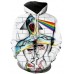 Men Creative Wall Graffiti Hoodie 3D Digital Printing Top Casual Hooded Pullovers