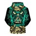 Men's 3D Creative Owl Print Hoodie Sweatshirt