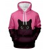 Men's Creative 3D Cat Print Hoodie Sweatshirt