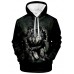 Men's Hoodie Creative 3D Wolf Print Long Sleeve Sweatshirt