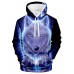 Men's Hoodie Creative 3D Wolf Print Long Sleeve Sweatshirt