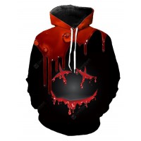 Men's Hoodie Halloween Fashion Blood Drop Funny 3D Print