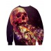 Men's Sweatshirt Halloween Taro 3D Print Crew Neck