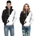 Starry Sky Printing Couple Casual Sweatshirt Loose Sports Baseball Sweatshirt