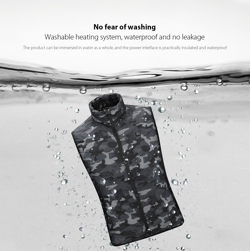Camouflage 5 Zones Heating Clothing No fear of washing