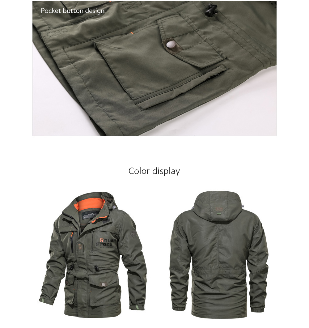 Autumn And Winter Men's Slim Casual Windbreaker Jacket color