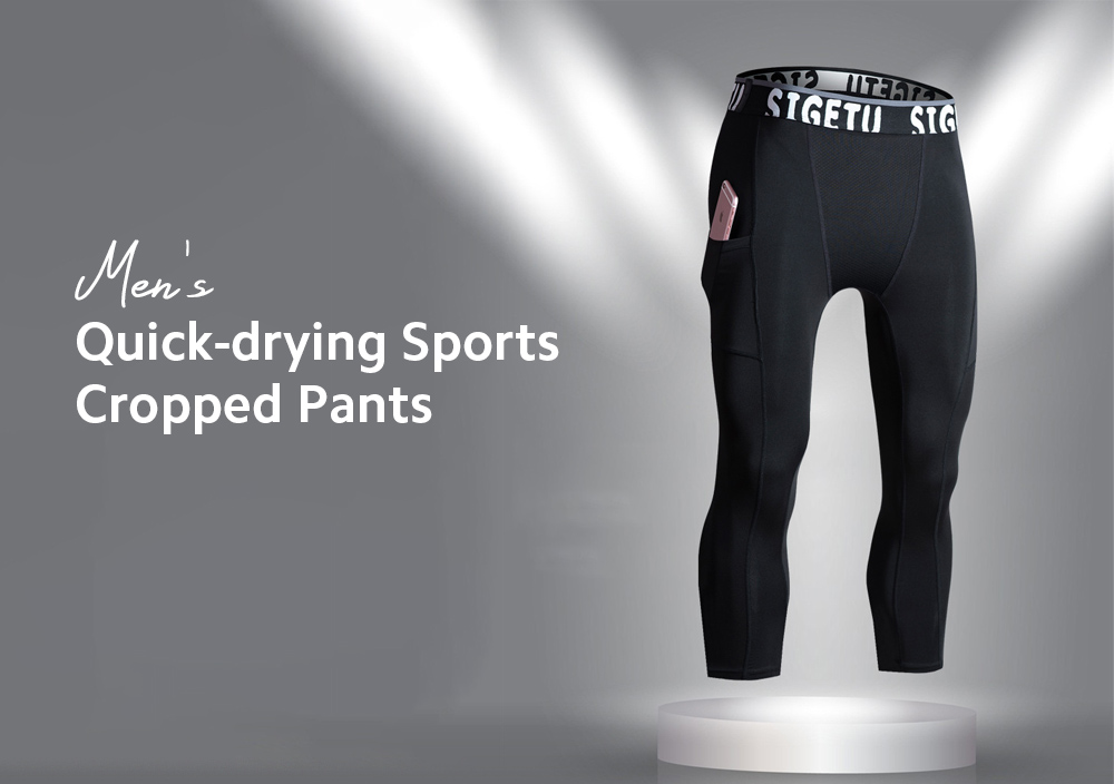 Men's High-elastic Breathable Quick-drying Seven Pants