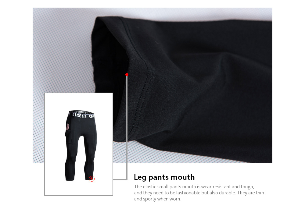 Men's High-elastic Breathable Quick-drying Seven Pants Leg pants mouth